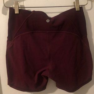 lululemon athletica Dark Red/ maroon Shorts Size 10